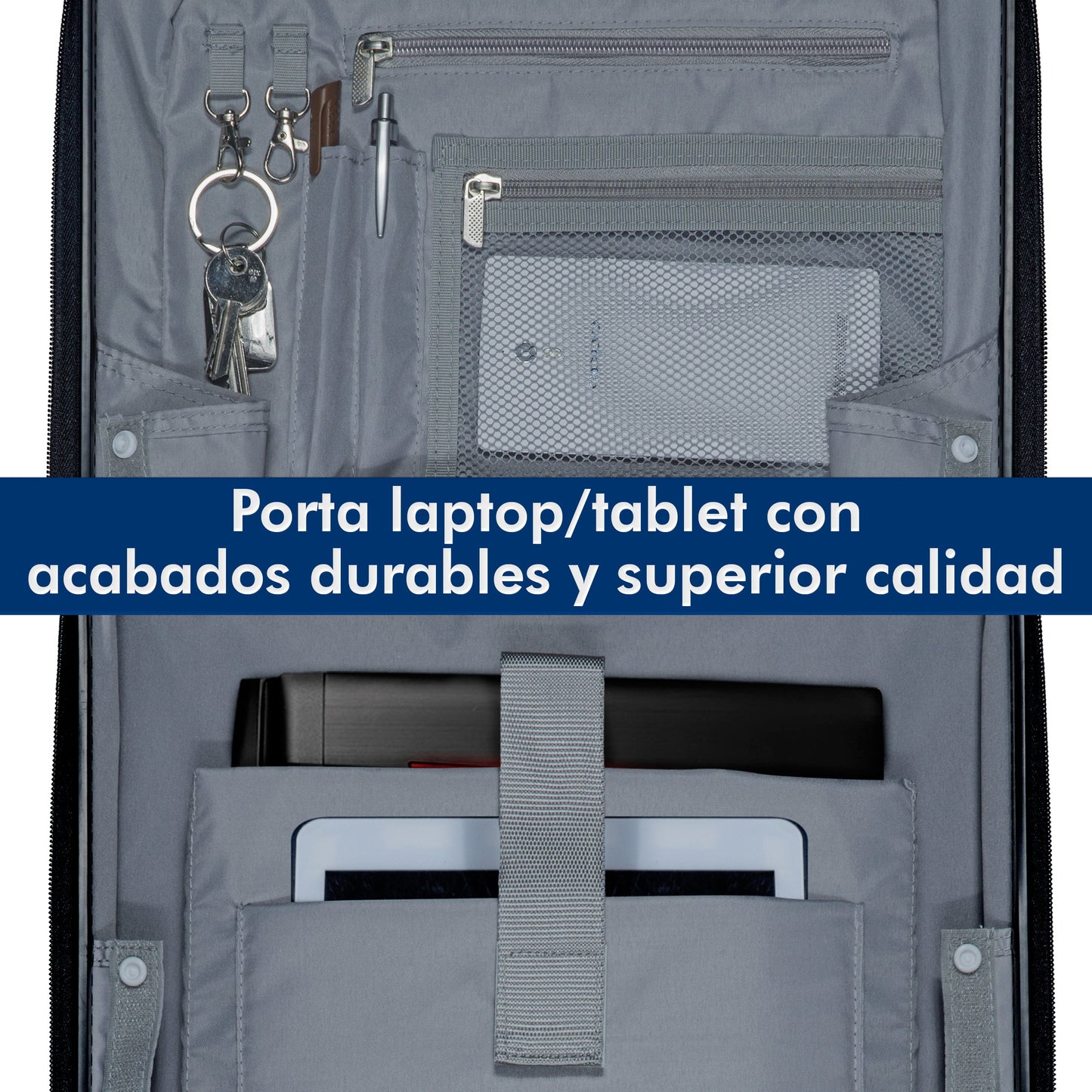 Maleta Business Carry On Premium 20". Maleta de Policarbonato con Compartimento Laptop 17"