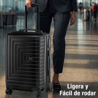 Maleta de Viaje Carry On JET 20 Pulgadas. Maleta de Mano Rígida 10 Kg con Ruedas 360°.