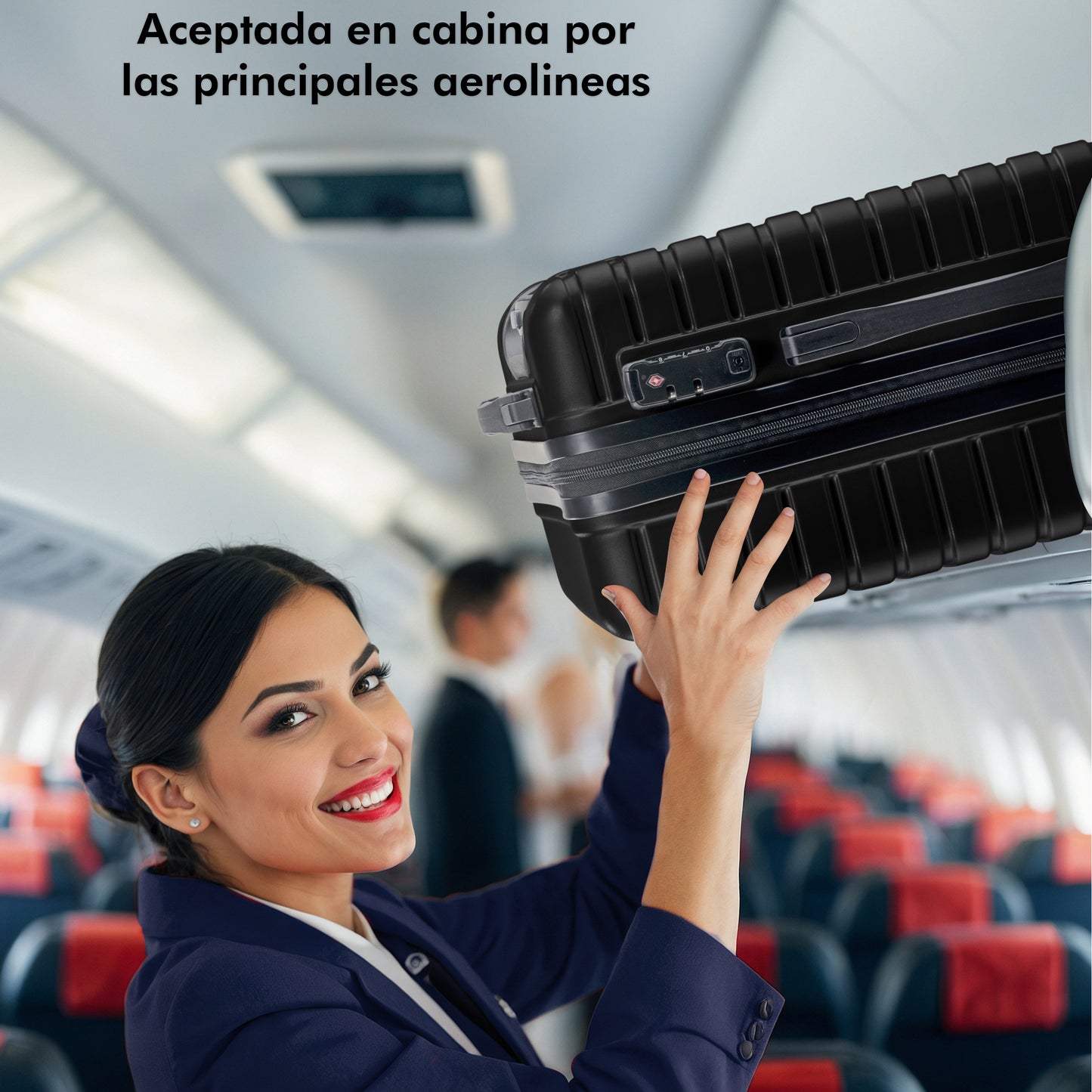 Maleta de Viaje Carry On JET 20 Pulgadas. Maleta de Mano Rígida 10 Kg con Ruedas 360°.
