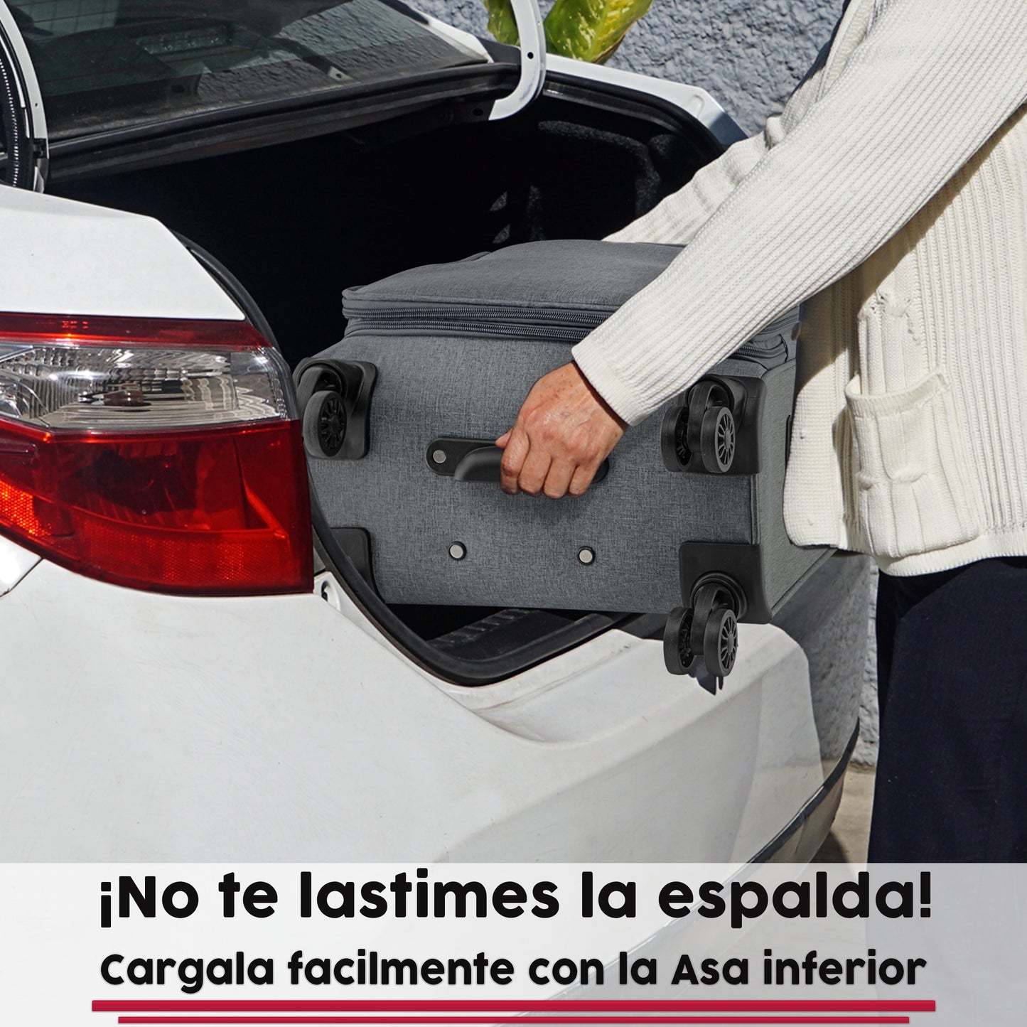Maleta de Tela Viva 20" Carry On Expandible. Equipaje de Mano 10 kg.
