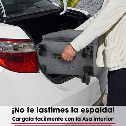 Maleta de Tela Viva 20" Carry On Expandible. Equipaje de Mano 10 kg.