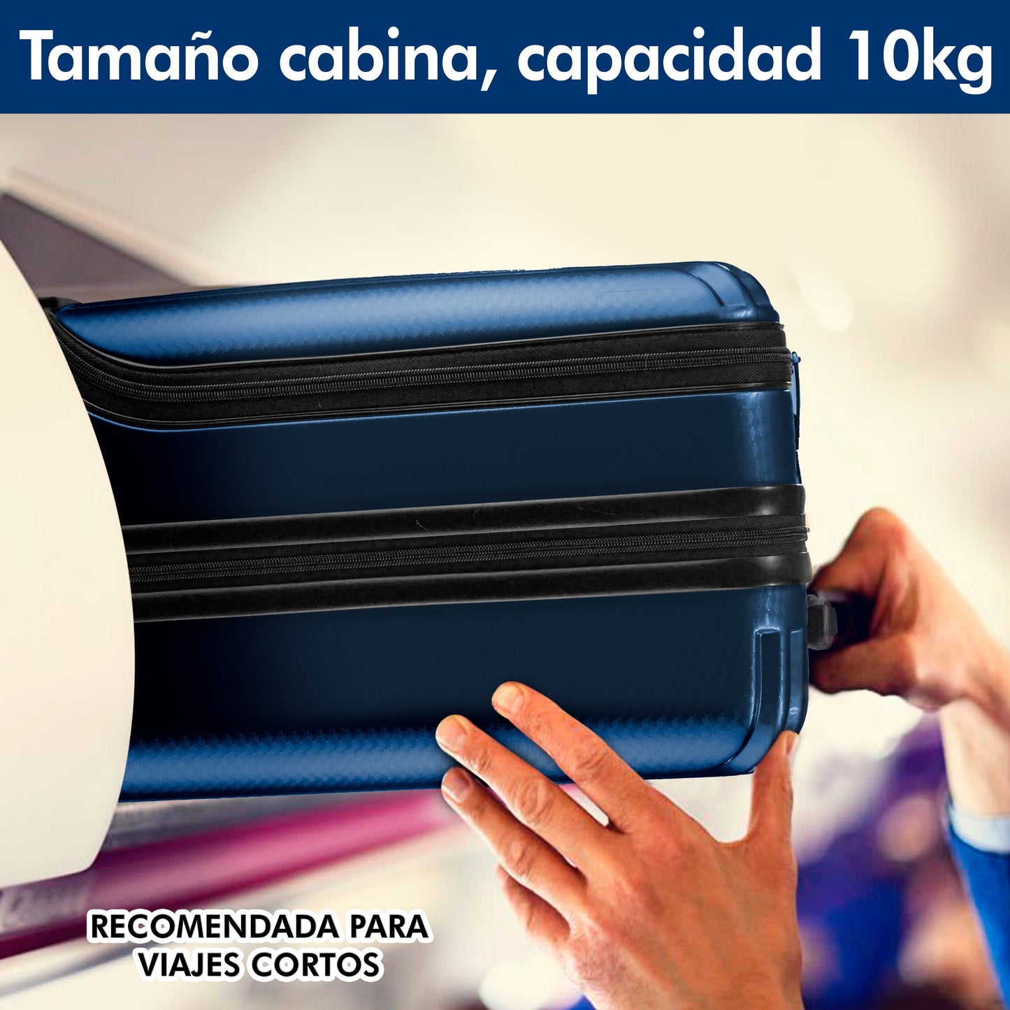 Maleta Business Carry On Premium 20". Maleta de Policarbonato con Compartimento Laptop 17"
