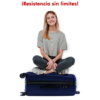 Maleta de Policarbonato BIA 24" Premium con Candado TSA, Ligera y Resistente.