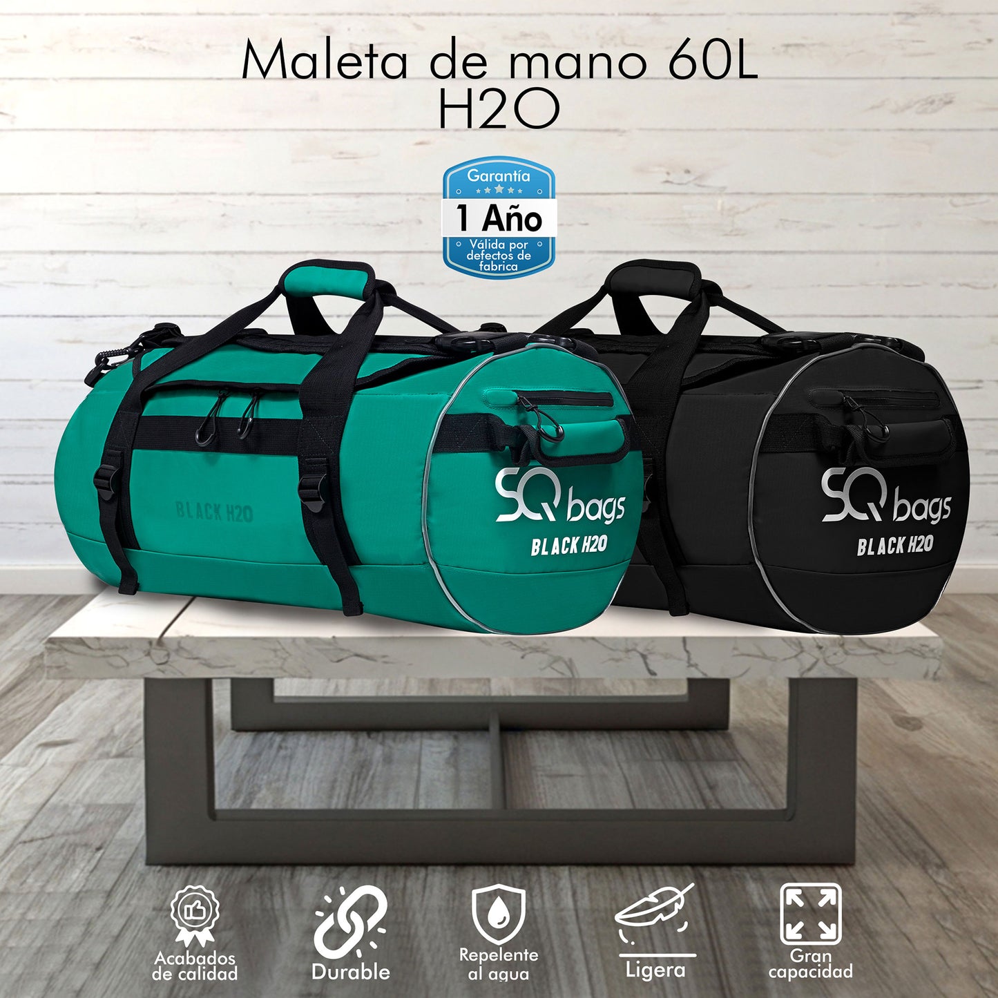 Maleta para GYM Duffel 60 Litros H2O