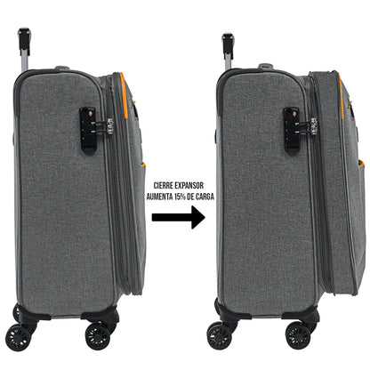 Set de 3 Maletas de tela VIVA 20", 24" Y 28”