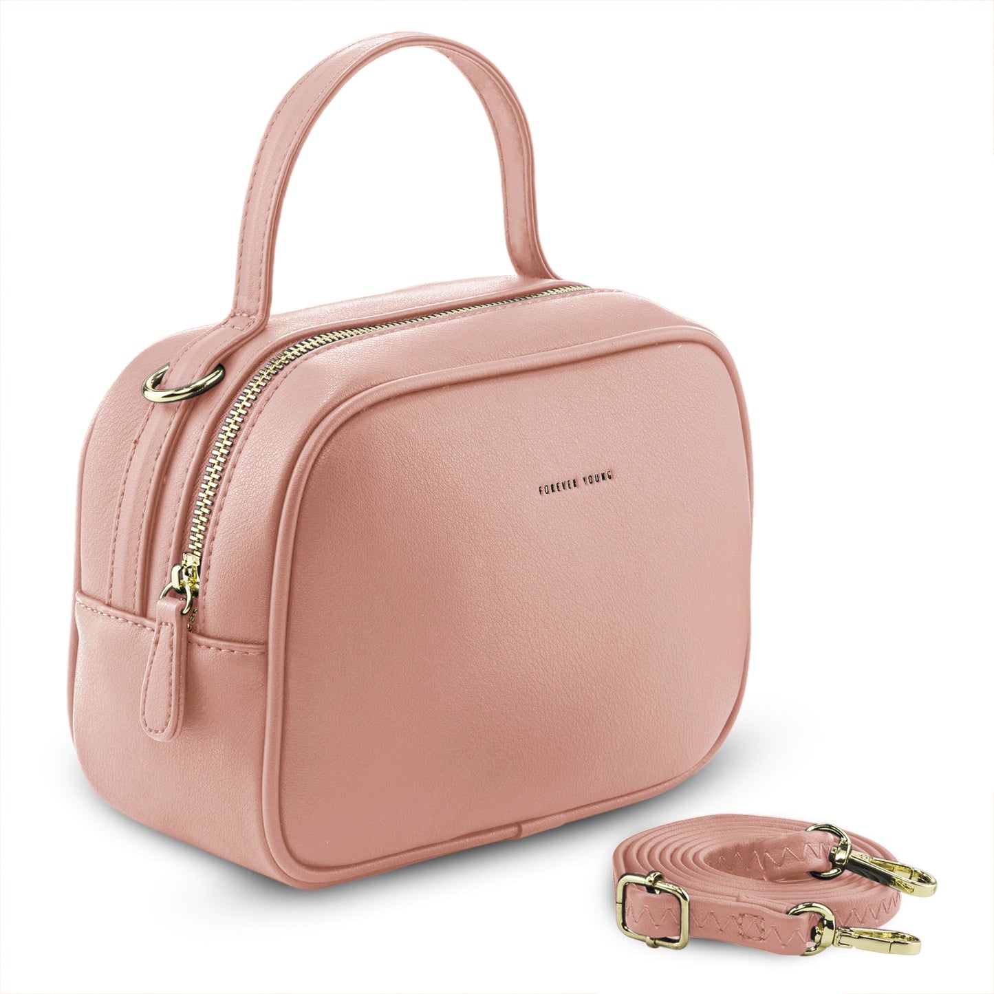 Mini Bolsa Square Forever Young Pink