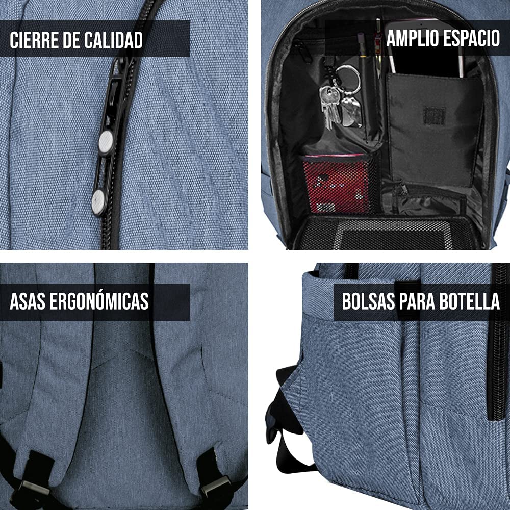 Backpack Juvenil Shell Azul