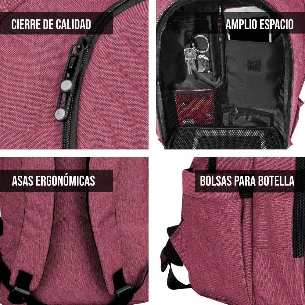 Backpack Juvenil Shell Roja