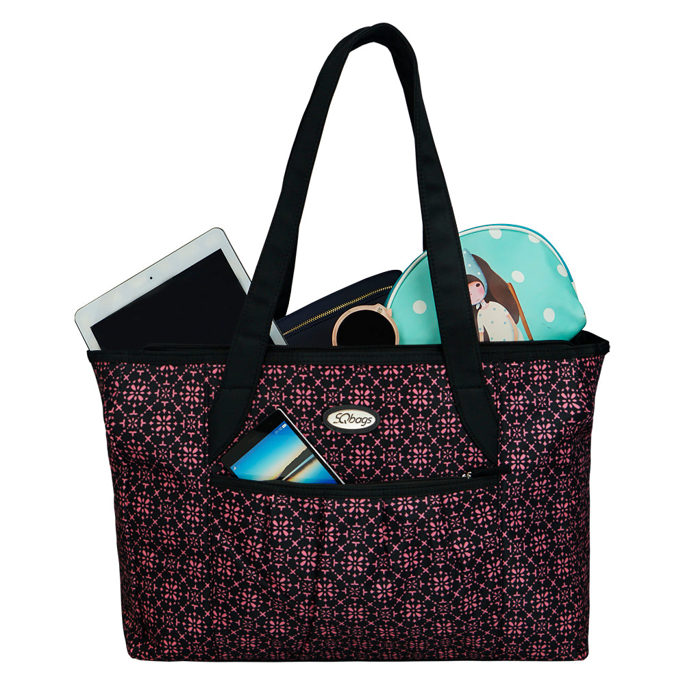 Bolsa Pink & Black Con Asas